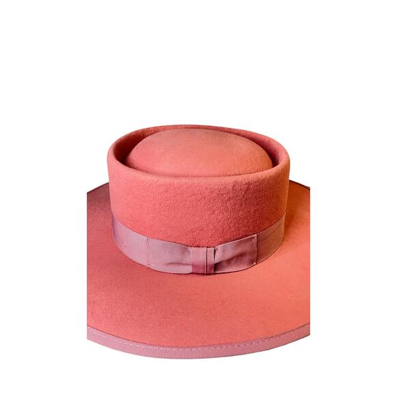 OLIVE & PIQUE - WOOL FELT TELESCOPE GAMBLER (BOLERO) HAT - Picture 4 of 6